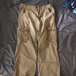 Boys khaki cargo pants